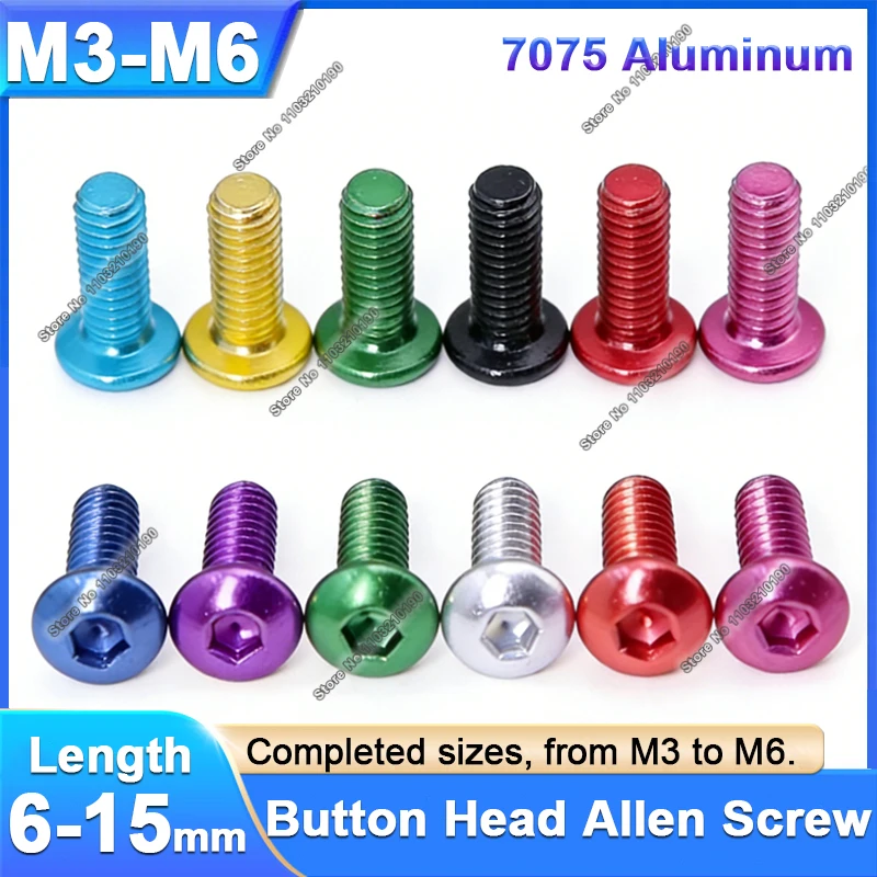 Diy Automation - 10 tornillos Allen de cabeza redonda