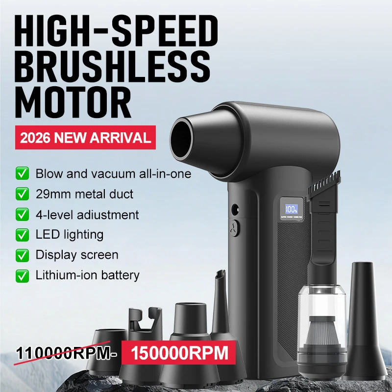 Home Automation Industry - Ventilador Turbo Inalámbrico de 150000 RPM,