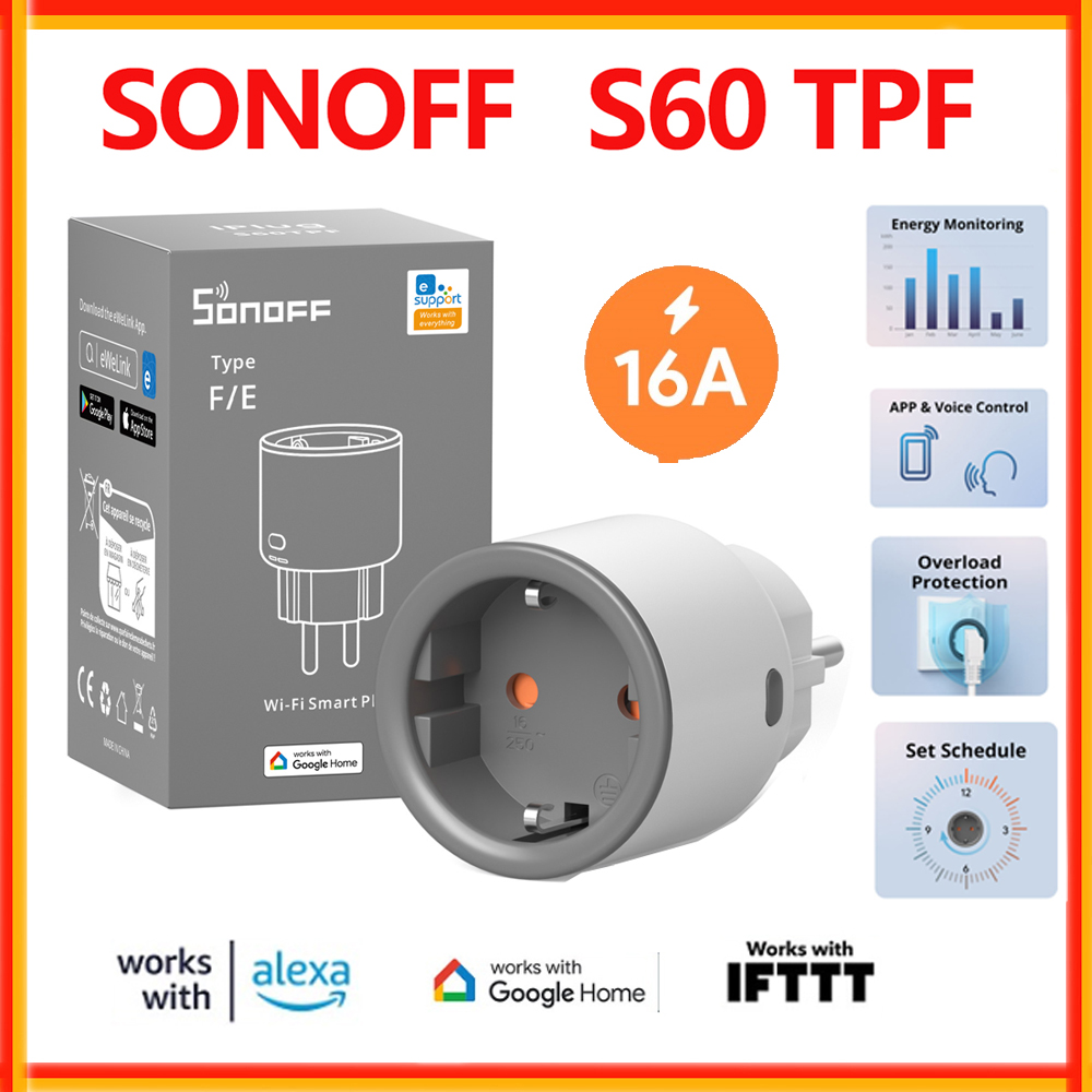 Sonoff Basic Switch - SONOFF S60 TPF UE Wifi enchufe