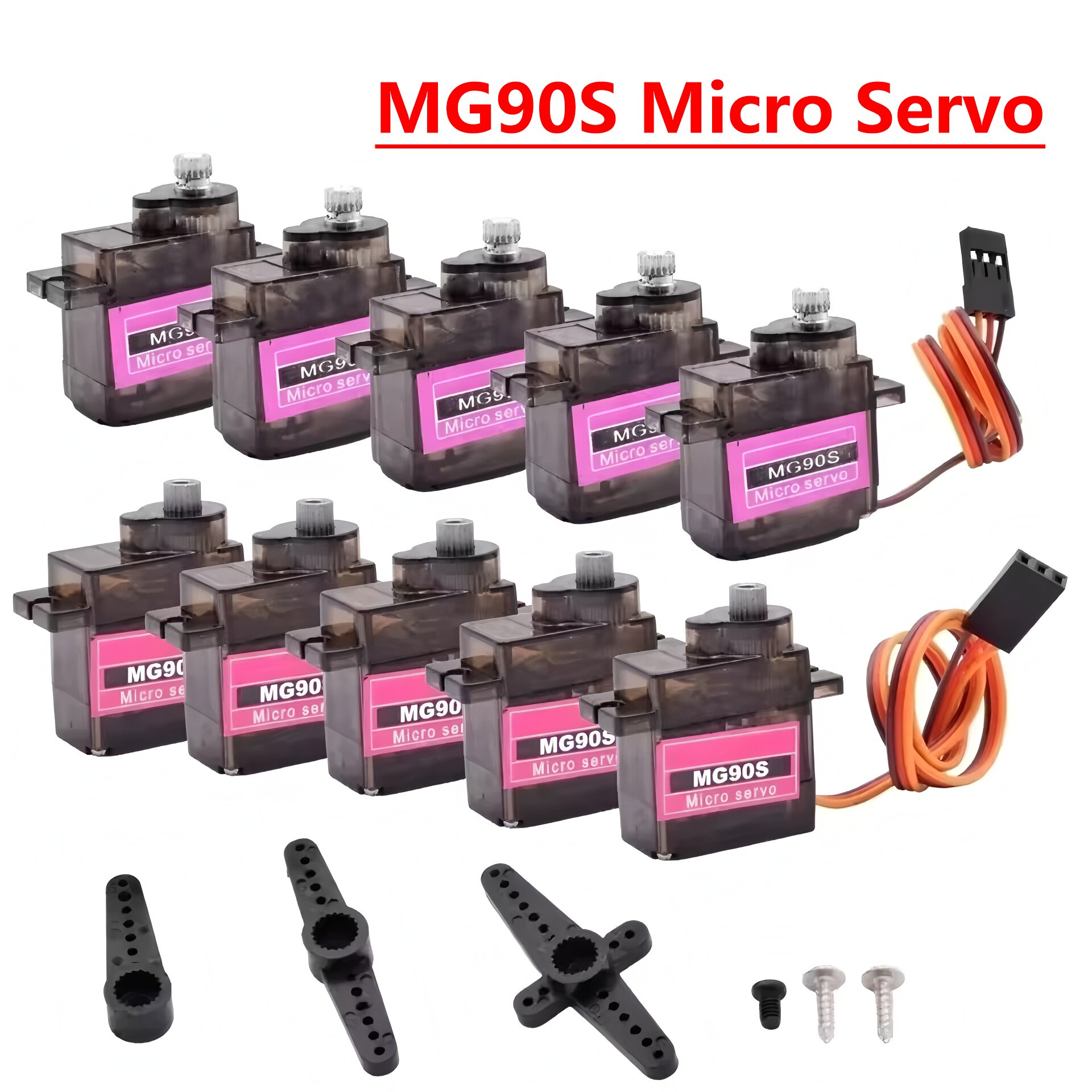 Diy Automation Projects - 4/5/10/20 piezas MG90S Micro servomotor Metal
