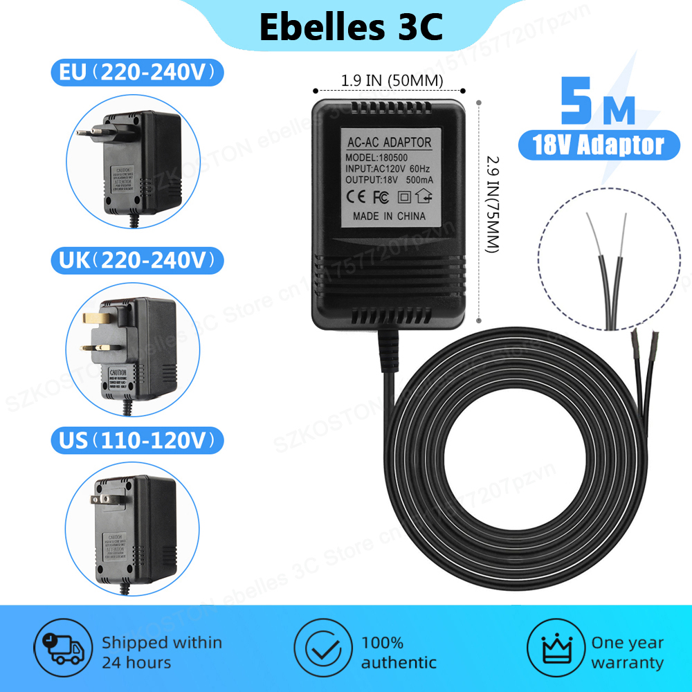 Smart Doorbell Wired - Cargador transformador de CA de 18V