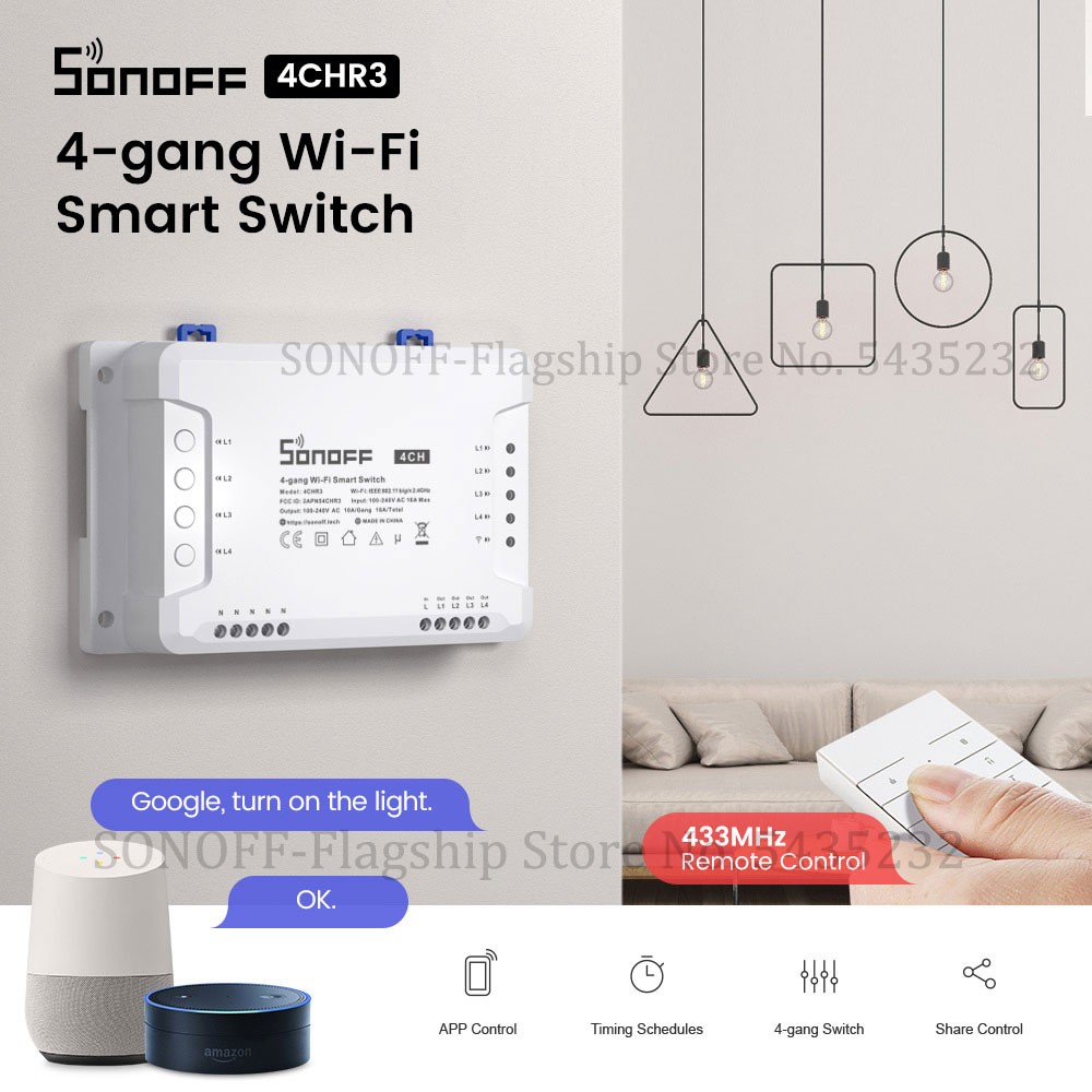 SONOFF-Módulo de relé de Contr - Home Automation Technology reseña y precio