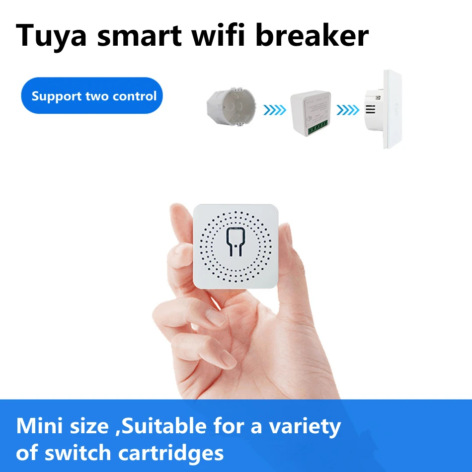Control de vía Tuya Mini 16A W - Home Automation Technology reseña y precio