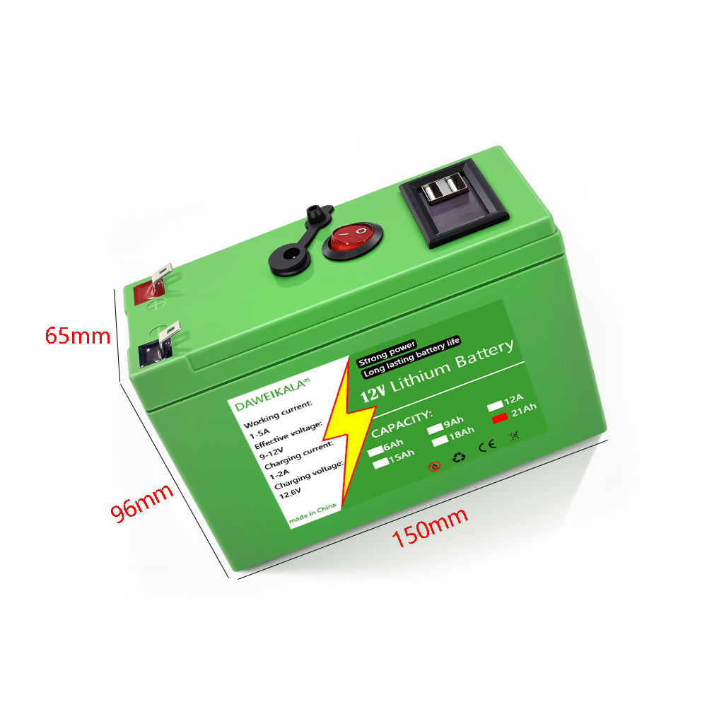 Batería de 12V 9Ah-21Ah 18650  - Home Automation Industry reseña y precio