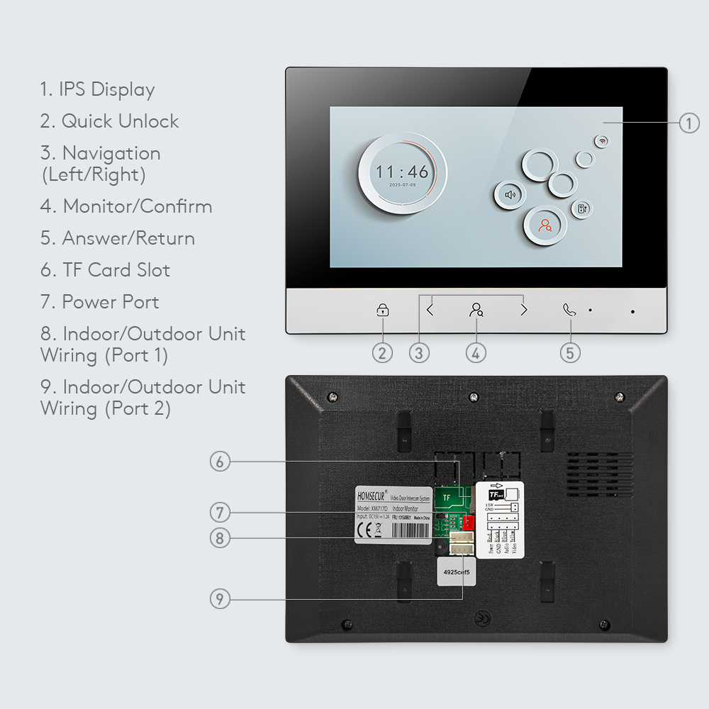 Monitor Interior Inteligente T - Smart Doorbell Wired reseña y precio