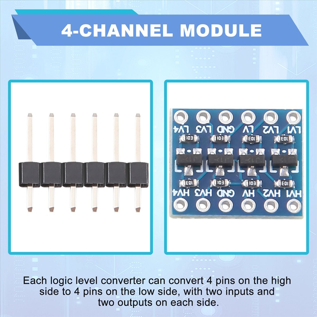 AT42 - Módulo convertidor de n - Level Shifter 3.3V reseña y precio