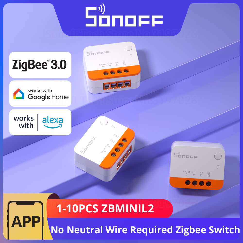 1-10PCS SONOFF ZBMINIL2 Zigbee - Sonoff Basic Switch reseña y precio