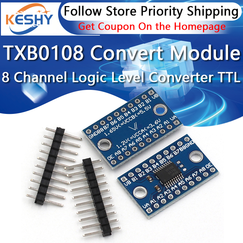 3,3 V 5V TXS0108E convertidor  - Level Shifter 3.3V reseña y precio