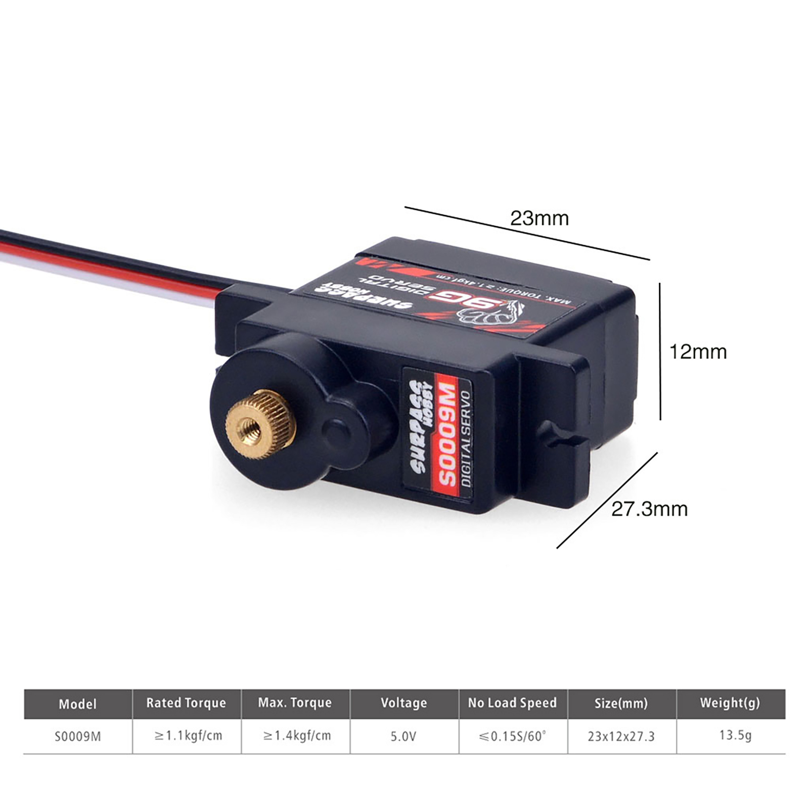 Micro Servo Digital de 2g, 3.7 - Diy Automation reseña y precio