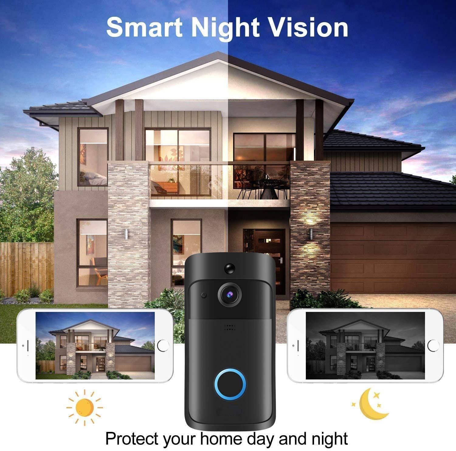 Timbre de puerta con cámara HD - Smart Doorbell Wired reseña y precio