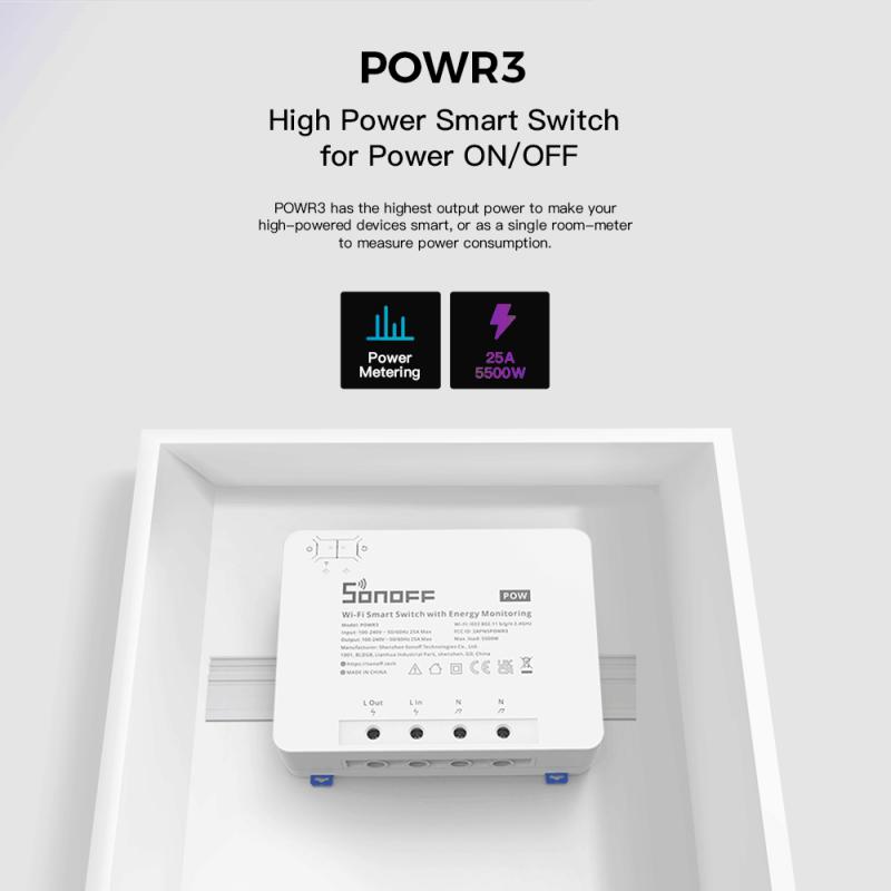 SONOFF POW POWR3/Powr316/POWR3 - Sonoff Basic Switch reseña y precio