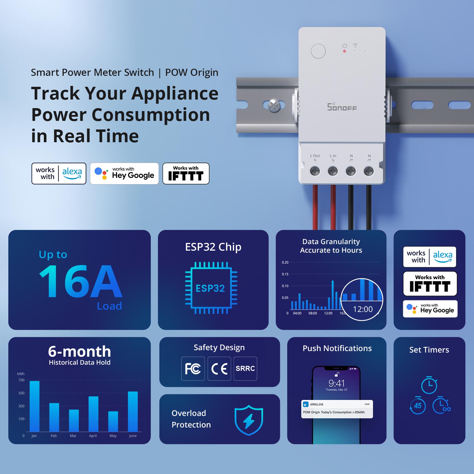SONOFF POW Origin Powr316 inte - Sonoff Basic Switch reseña y precio